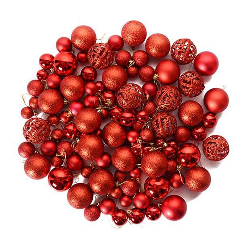 100Pcs Christmas Ball Box Set Available Christmas Tree Ornament Decorations Christmas Decorations