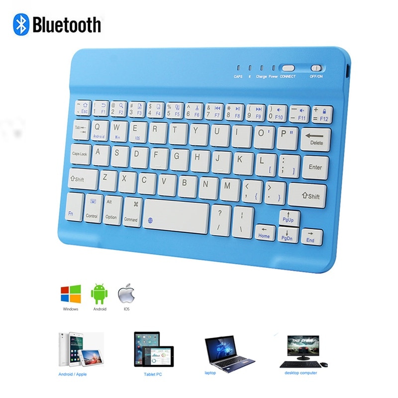 Bluetooth Wireless Keyboard 78 Sleutel Pc Office Computer Keybord Ultra Slim Kleine Mini Draagbare Bt Toetsenbord Voor Iphone Ipad Apple mac