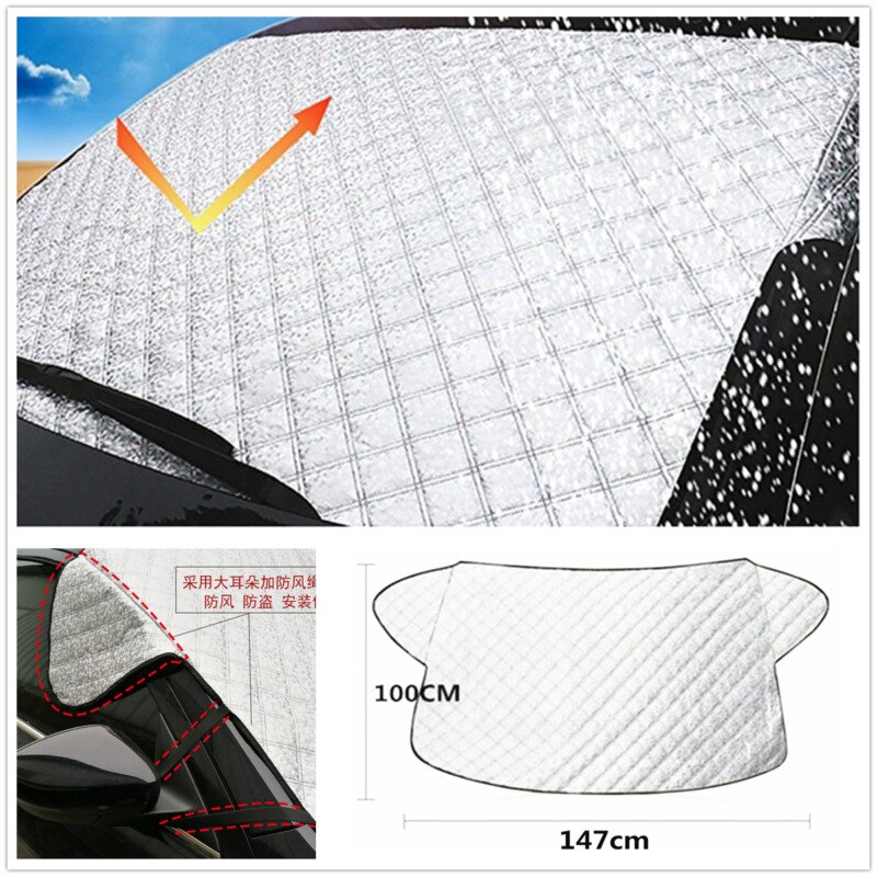 Voorruit Cover Winter Auto Voorruit Voorruit Front Cover Anti Sneeuw Vorst Ijs Shield Dust Protector Warmte Zon Mat