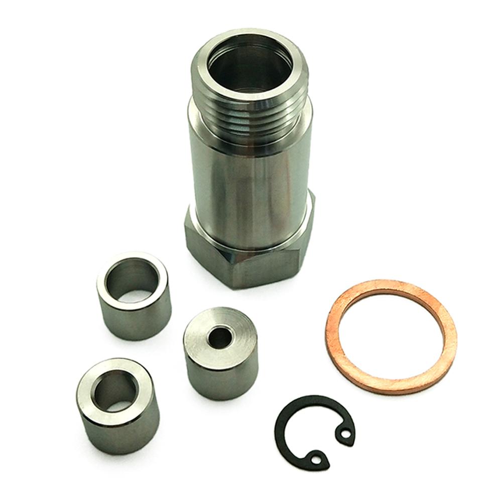 Car O2 Oxygen Sensor Adapter Restrictor Fitting +Adjustable Gas Flow Inserts