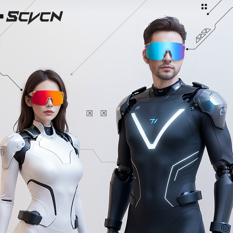Neue scvcn Herren Fahrrad Sonnenbrille Frauen Fahrrad Brillen uv400 Gold Farbe Sport brille Brille Fahrrad Mountainbike Brille