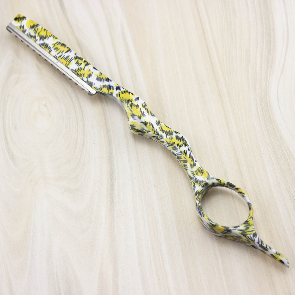 Rasoir en céramique, ciseaux à cheveux, coupe de cheveux, tondeuse à cheveux, barbier, ciseaux à effiler, coiffeur: green