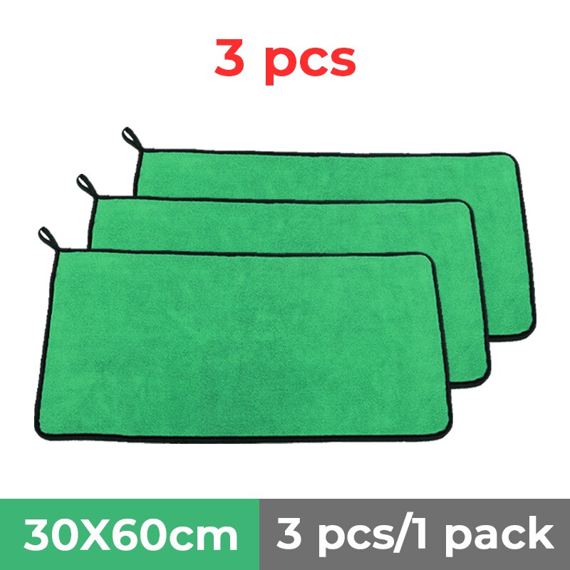 AP01 30*60CM 3/5/10 Pcs Microfiber Towel For Car Wash Car Care Cloth Details Green Towel For Car Wash: MJ026