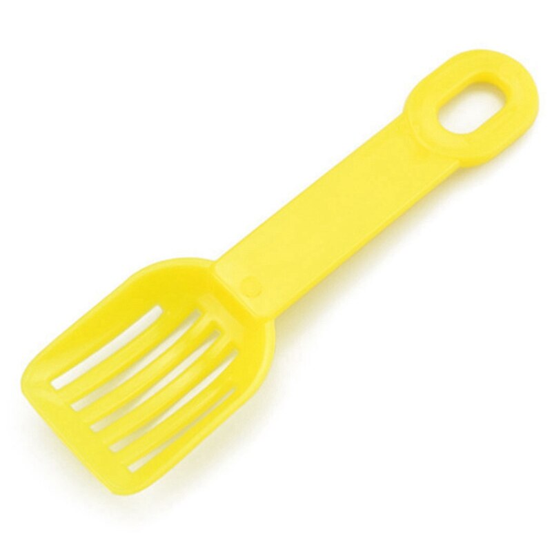 Legendog-pala para arena de gatos, hámster de plástico de Color sólido, pala para arena de gatos, pala para Gato, 1 Uds.: Yellow