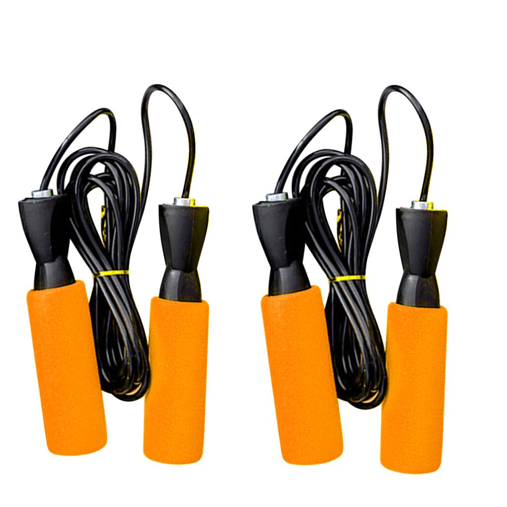 Fast 2PCS Jump Rope-Adjustable Speed Jumping Cable Skipping Rope Ball Comfortable Protect health Leisure sport#4