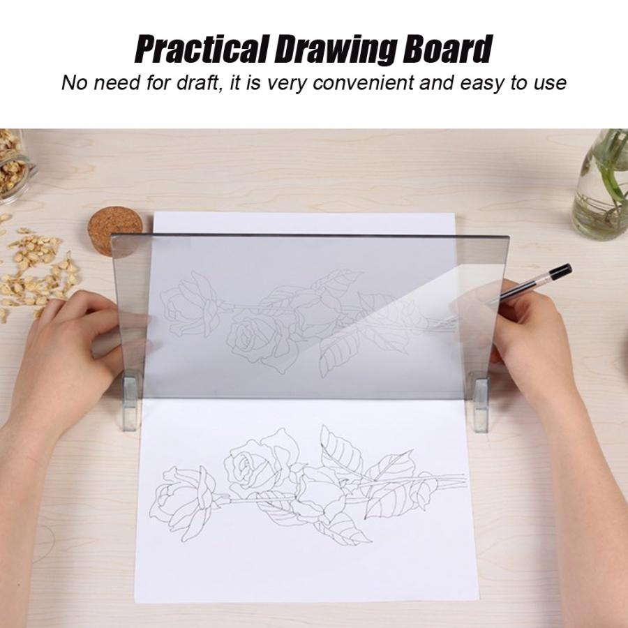 Digital tablet graphics drawing LED Light Stencil Board Light Box Tracing Drawing Board Sketch Mirror Reflection Phone Dimming