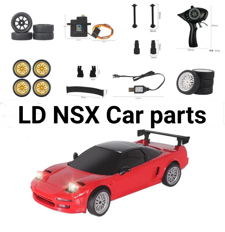LD NSX RC auto-onderdelen shell glazen band moederbord afstandsbediening set servoarm