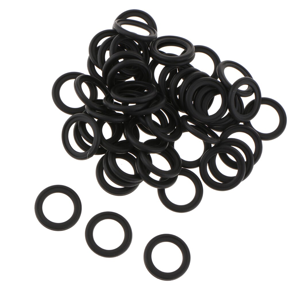 Rubber Oil Drain Plug Gasket for Ford F75Z-6734-AA - Fits M14 (19mm Outer Diameter), Pack of 50