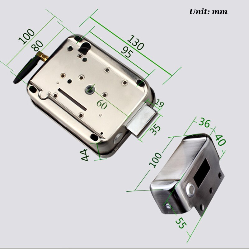 Waterproof Electric Lock Outdoor Waterproof Gate Lock Battery driven Wireless Lock Wiress EXit switch 433mHZ Remote Door Lock