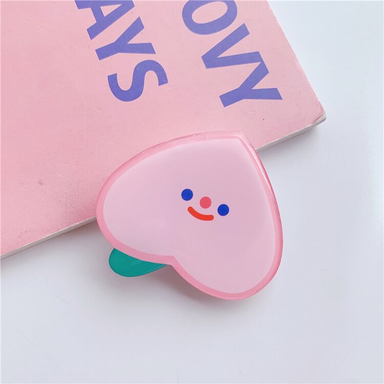 Universal Cute Glue Foldable Finger Ring Holder Phone Socket Grip tok For IPhone Xiaomi Huawei Mobile Holder Stand Mount Bracket: 1