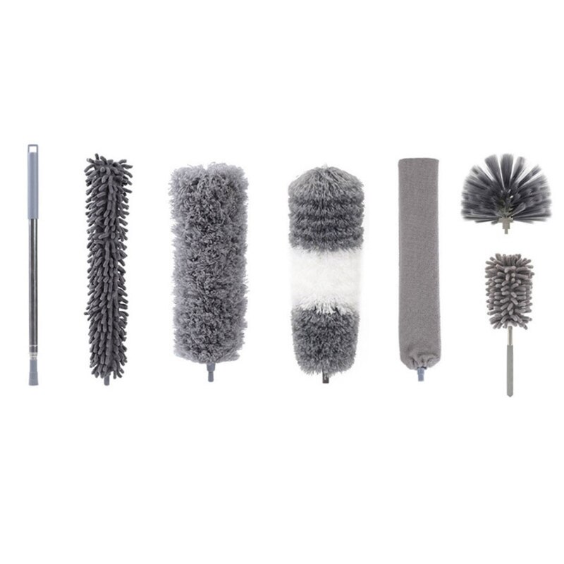 Cleaning Brush Duster Set Various Replacement Dust Brush Head Ceiling Fan Duster: J