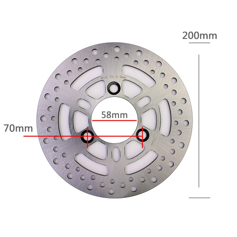Universal 220*70mm 200*57 200*70 220*57 Motorcycle Float Brake Disc Cnc Rotor Disks For Gp110 Vp110 Scooter Sport-bike Dirt-bike: 200X70mm