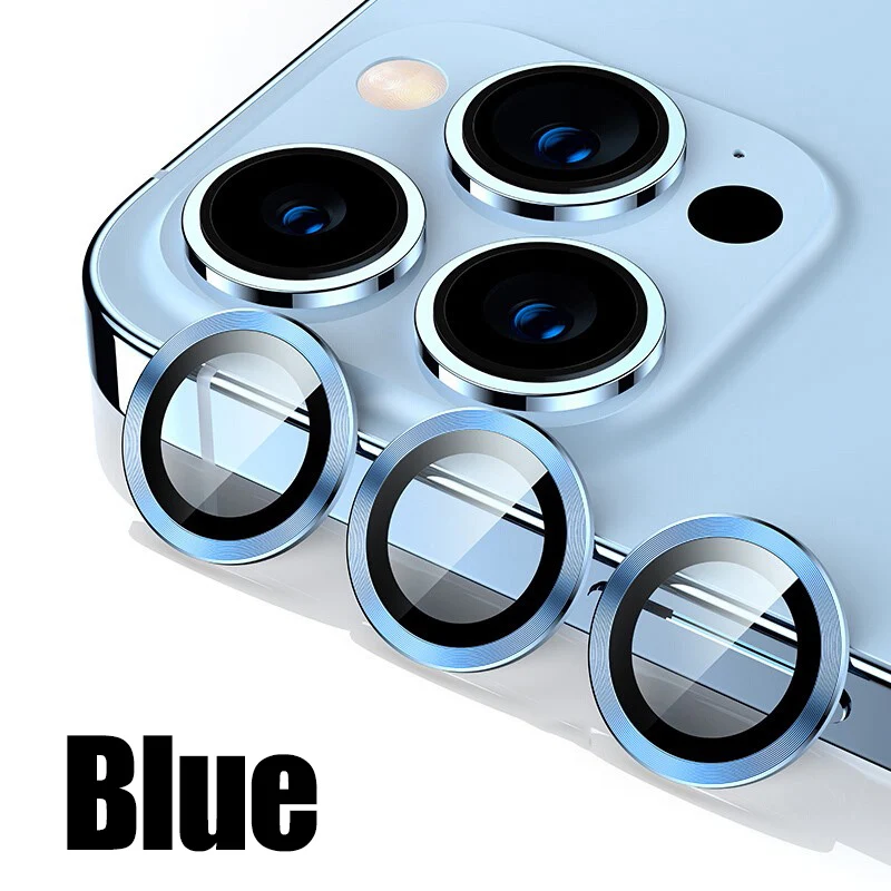 3Stck Kamera Len Glas Schutz Für iPhone 11 12 13 14 15 16 Profi Max 12 13 Mini Schutz Glas für iPhone 14 15 16 Plus Kamera: Blau / bündeln2