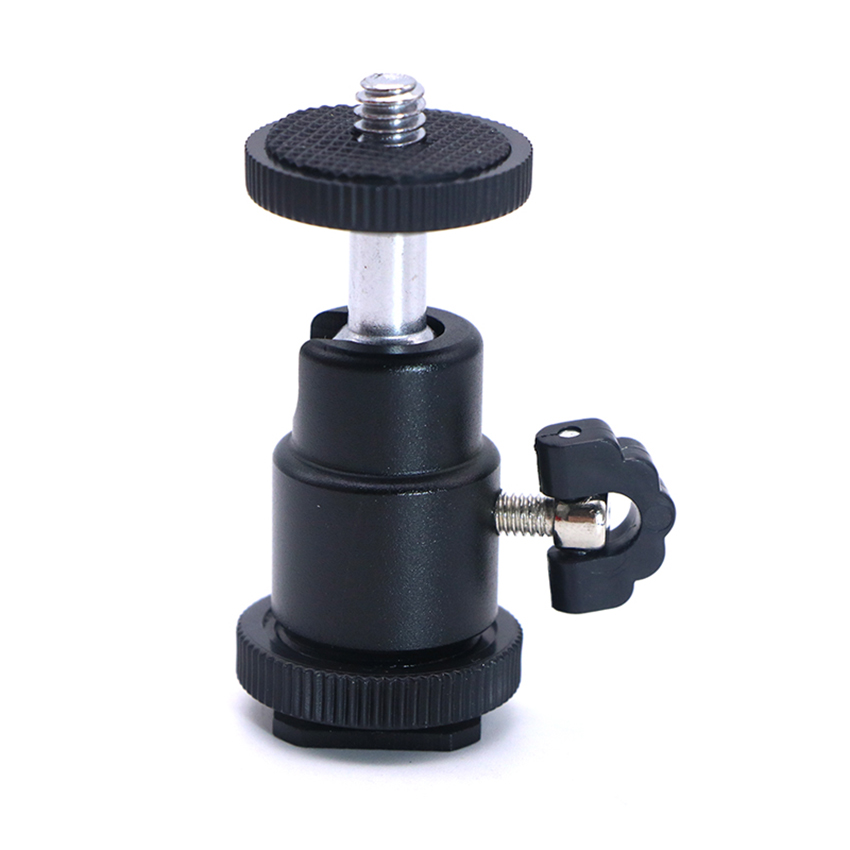 Sko  to 1/4 adapter kuglehoved ring lysadapter skoholder adapterholder til kameraer, mikrofon, videomonitor
