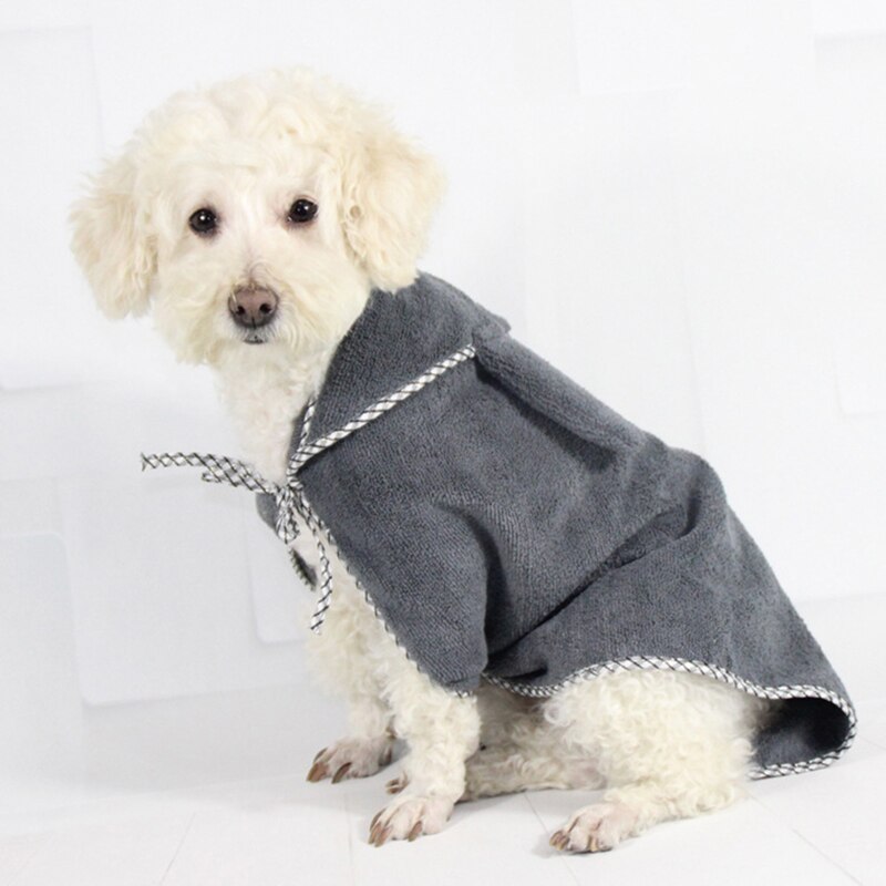 JORMEL Dierbenodigdheden Hond Badjas Warme Hondenkleding Super Absorberende Drogen Handdoek voor Teddy Badhanddoek