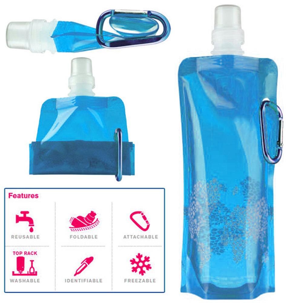WRELS Opvouwbare Waterfilterfles – 500 Ml – 0,1 Micron Membraan – NSF-gecertificeerd – Voor Kamperen En Trailrunning