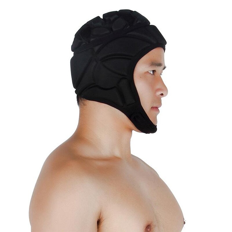 Men Women Profession Football Soccer Goalkeeper Helmet Sports Rugby Scrum Cap Head Guard Goalie Roller Hat Fiber Head Protector