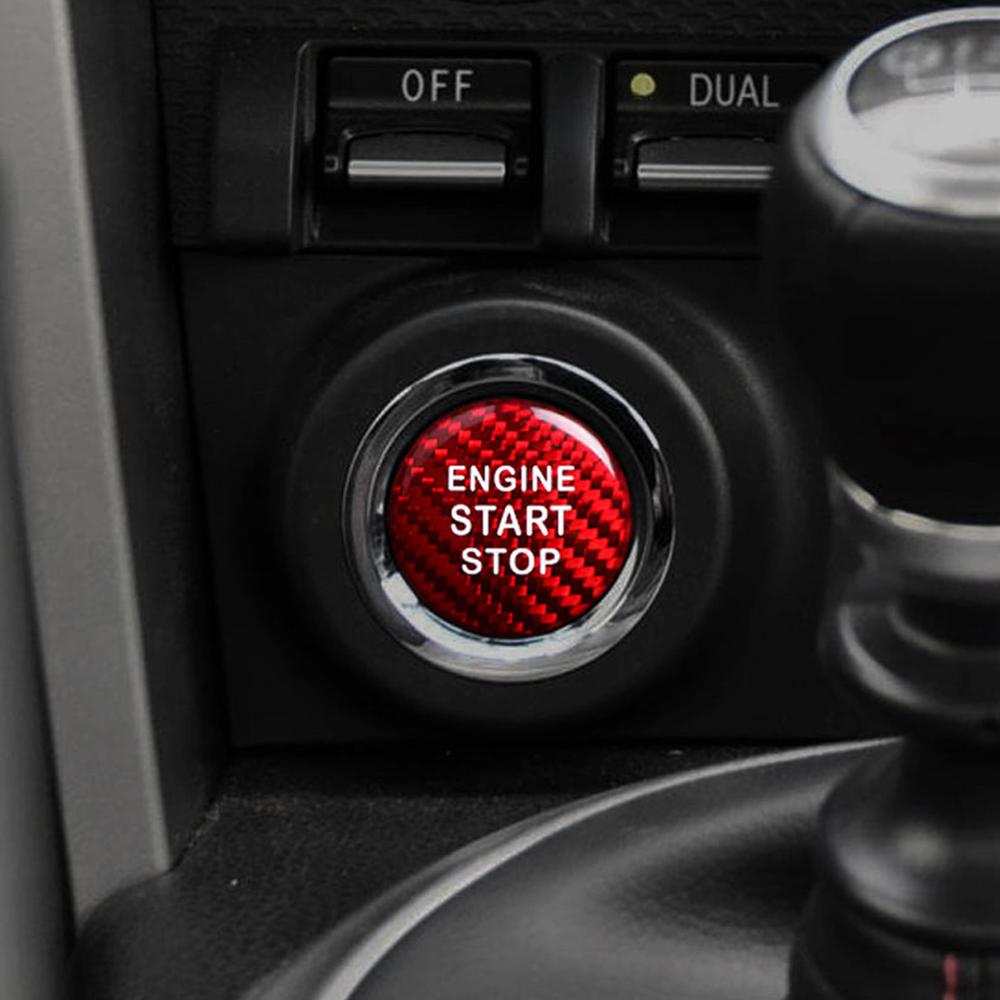 For Toyota 86 Car Start Stop Engine Push Switch Buttons Trim For Subaru Keyless Start Button Cover Case Shell Sticker