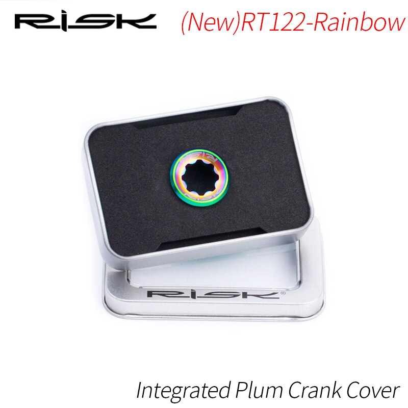 RISIKO M20x8 Fahrrad Kettenblatt Schrauben Titan MTB Rennrad Kurbel Abdeckung Arm Deckel Tassen BB Tretlager Befestigungs Schraube für SHIMANO: Neu RT122 Regenbogen