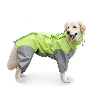 Vêtements imperméables pour chiens moyens et grands | Manteau imperméable pour chien, manteau de pluie pour épissure, salopette pour chien, veste pour Golden Retriever Husky 10E,: Vert clair / 24