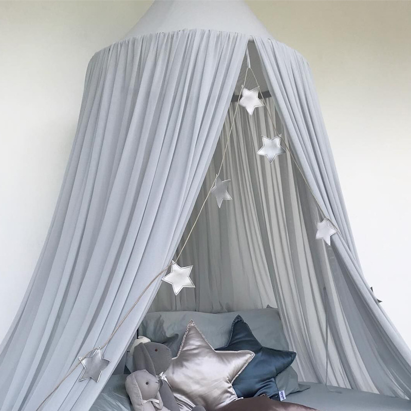 Kid Bed Canopy Bedcover Mosquito Net Curtain Round Tent Baby Room Decoration Mosquito Net Canopy Baby Bed Room Tent Baldachim