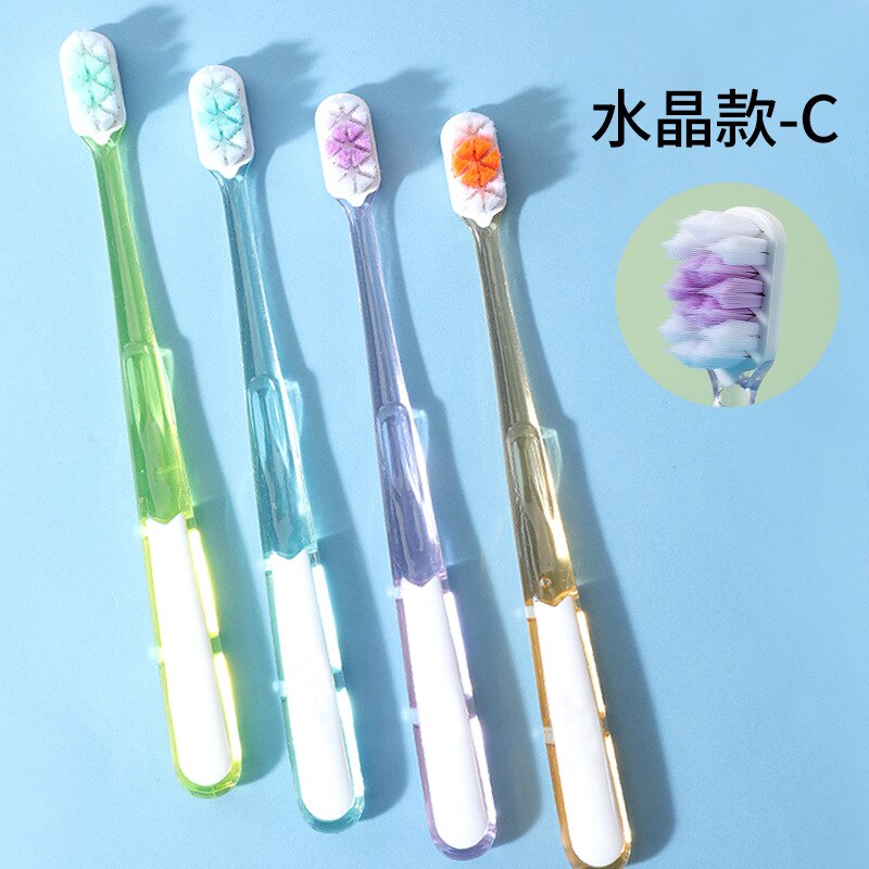 Kristal Tandenborstel Zachte Haren Orale Cleaning Gum Care Volwassen Tandenborstel Fijne Tienduizend Haren Tandenborstel Thuis: 003