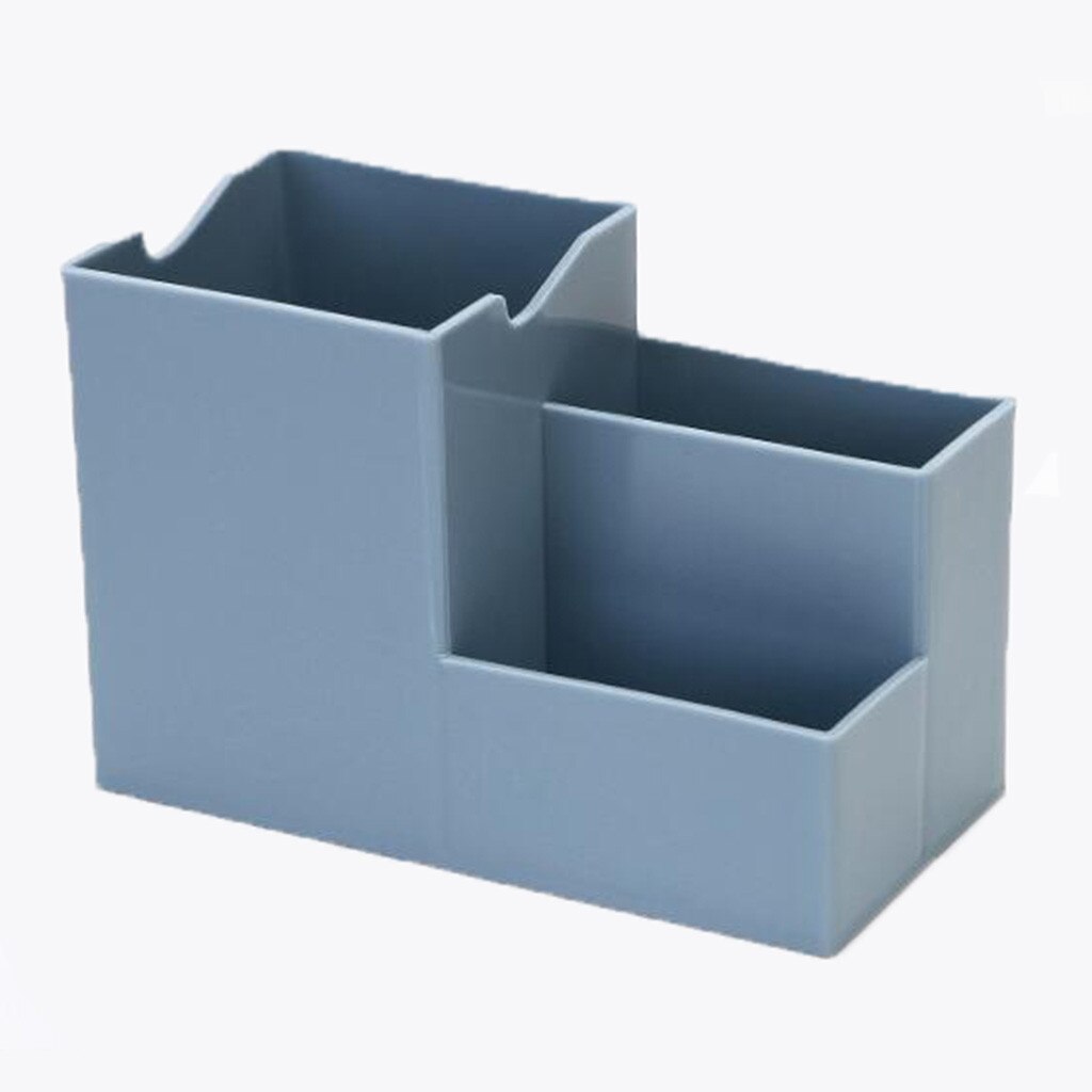 office accessories Desktop tidy desk multi-function items large space storage rack Pen Holder Barrel storage box Student Desktop: white