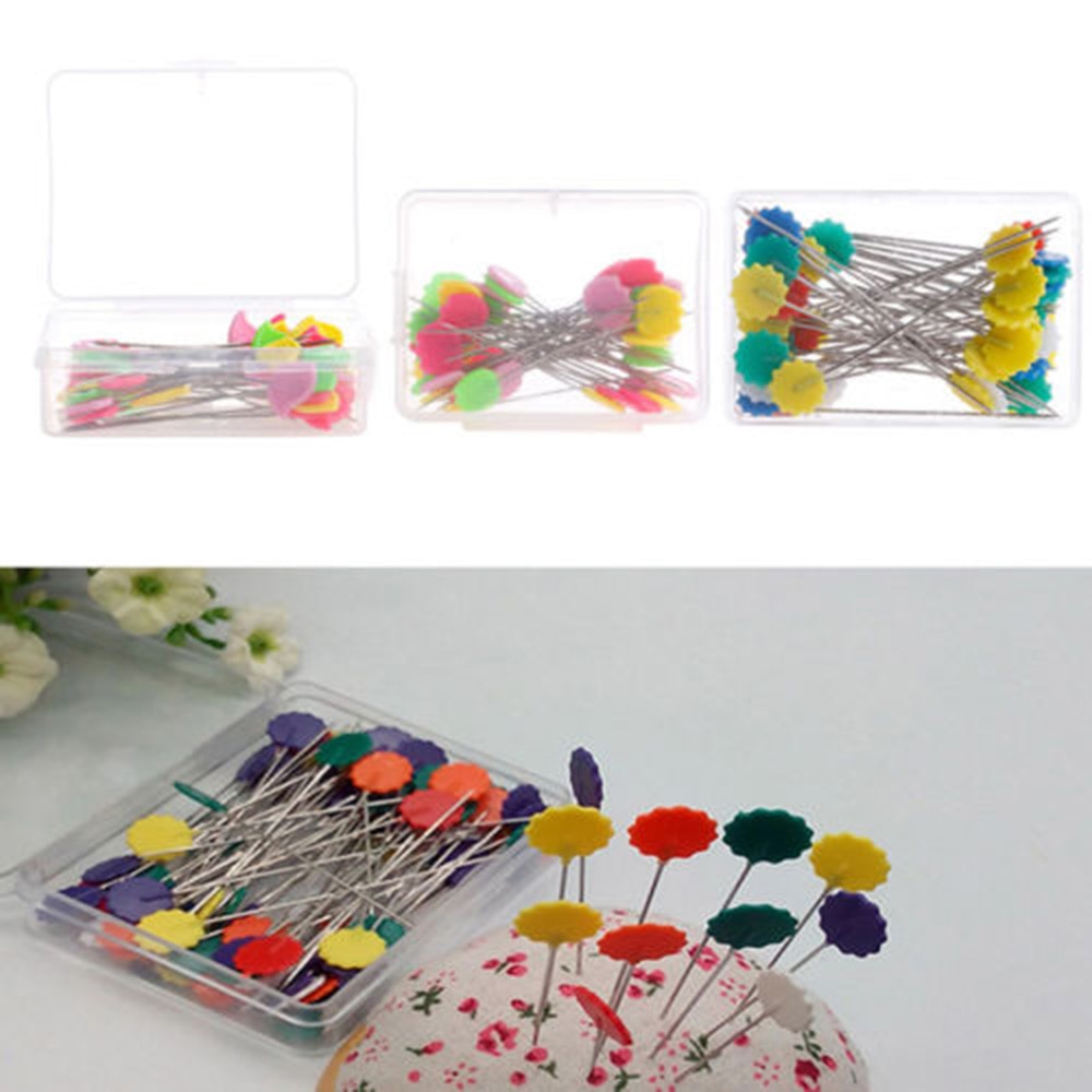 Alfileres del remiendo alfileres con cabezal con forma de botón o Flor DIY de acolchar herramientas y accesorios de costura