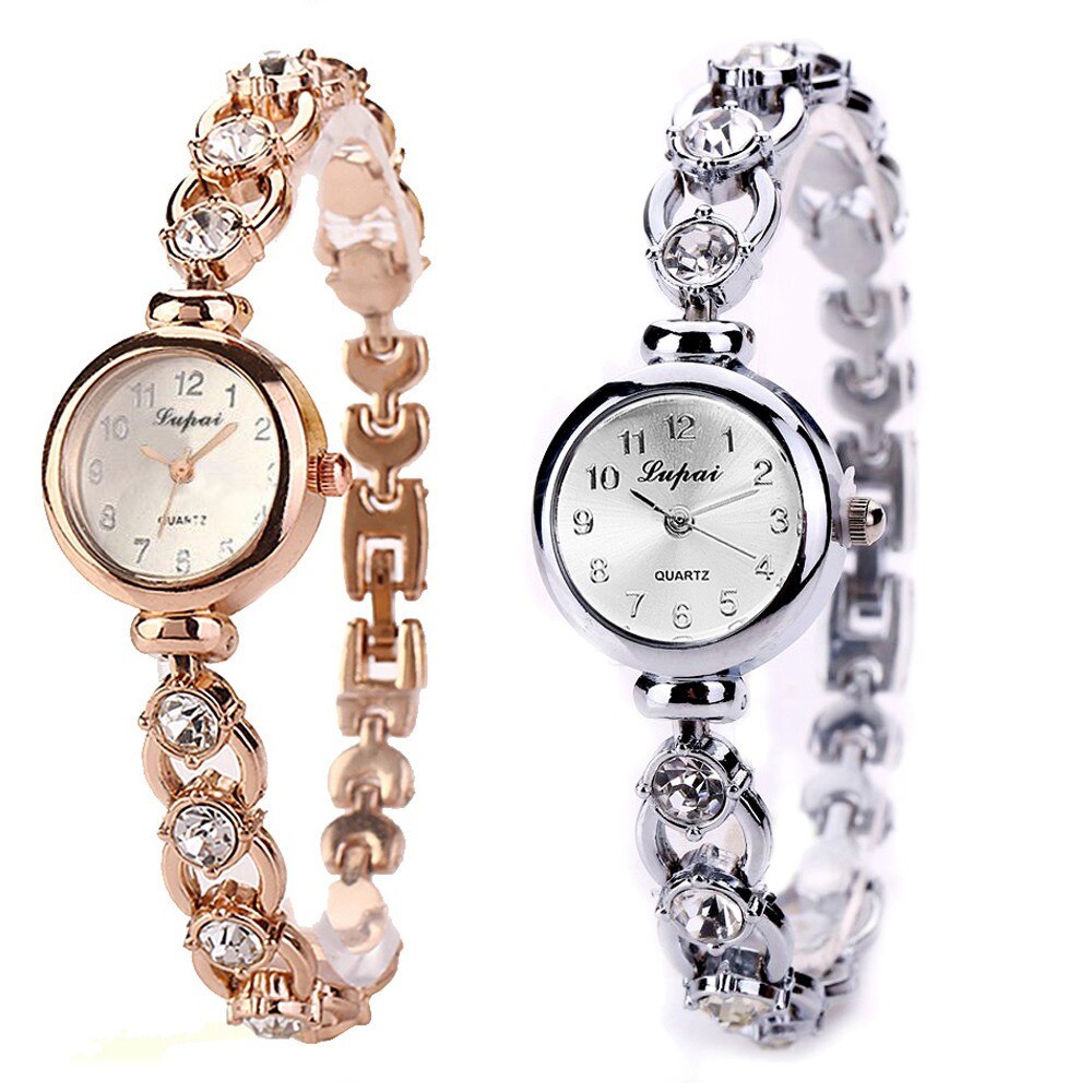 Hotest Ladies Simple Quartz Alloy Watches Analog Women Bracelet Montre Wrist Watch Montres Femmes