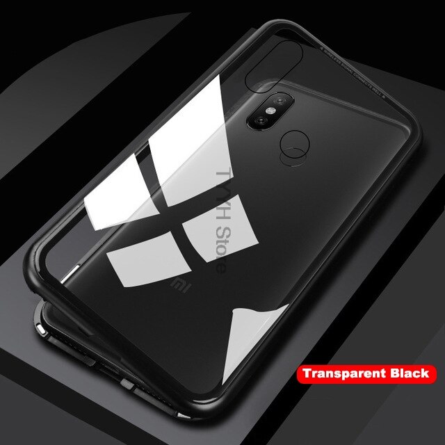 Magnetische Adsorptie Metal Case Voor Oppo A91 Gevallen Enkelzijdig Glas Magneet Telefoon Cover Voor Oppo Een 91 A91 Etui hoesjes OPPOA91: Black