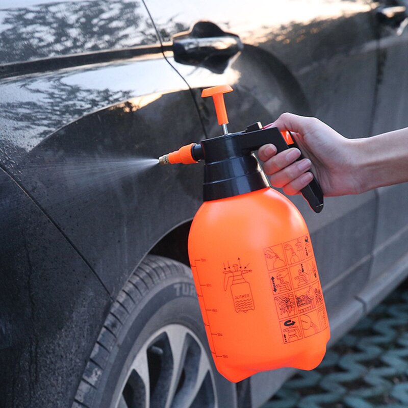 Orange 2l/3l bärbar tryck trädgård sprayflaska vattenkokare växt blommor bevattning vattenkanna spruta trädgårdsredskap