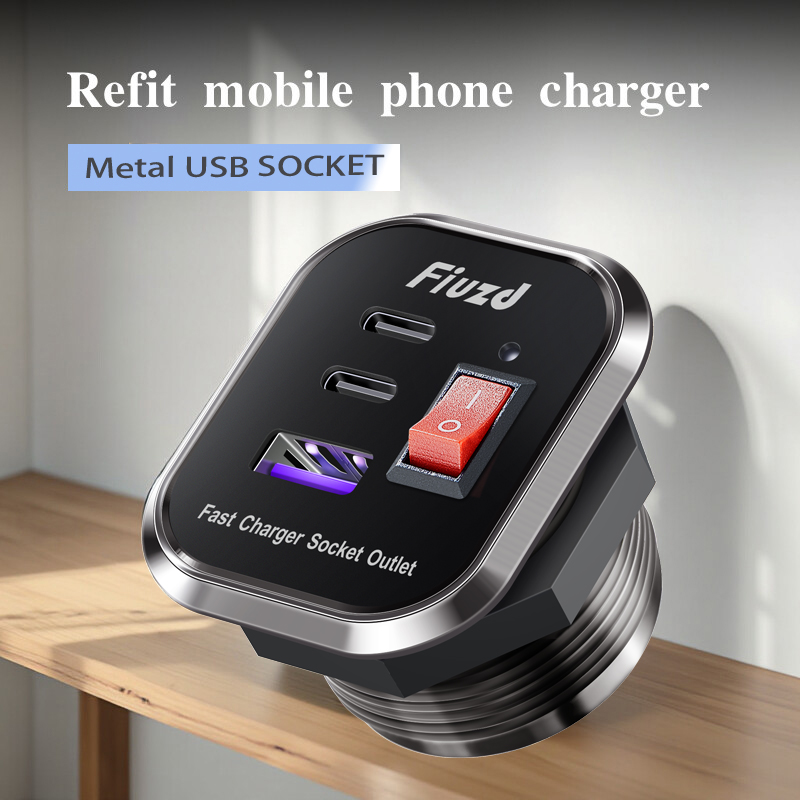 12v 24v ricarica rapida presa usb 3.0 presa 12v automotiva caricatore usb per auto ricarica rapida QC3.0 adattatore presa per auto per barca camper