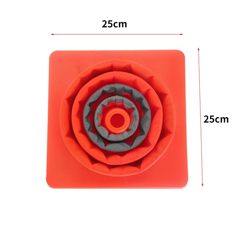 -Reflective Cone 40Cm Warning Reflective Cone Traffic Movement Retractable Collapsible Convenient Storage