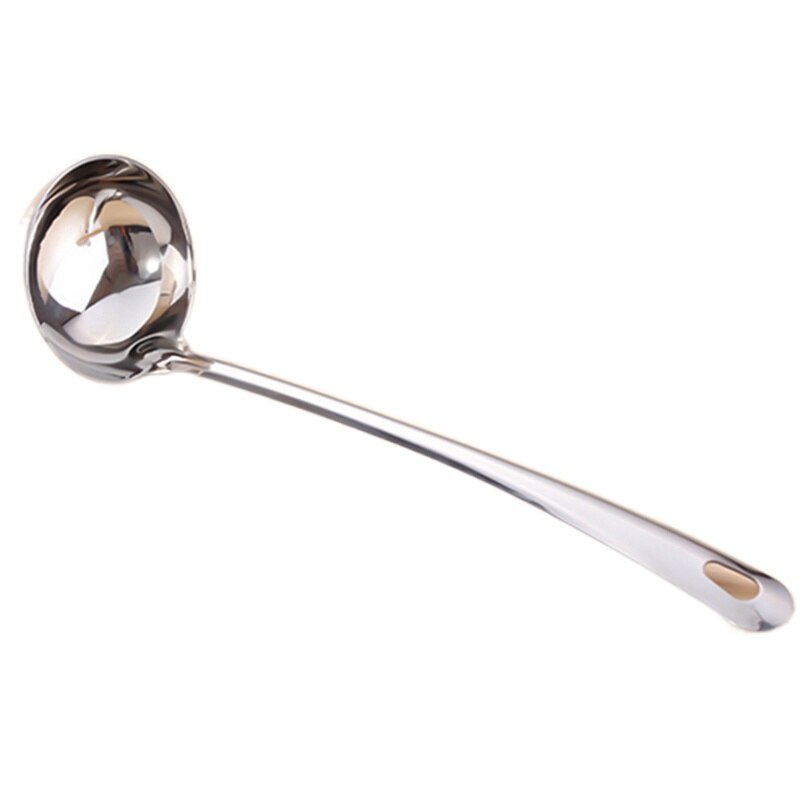 Thicken Stainless Steel Long Handle Ladle Spoon Big Soup Ladle Useful Kitchen Cooking Tool Utensil Tool Soup Spoon