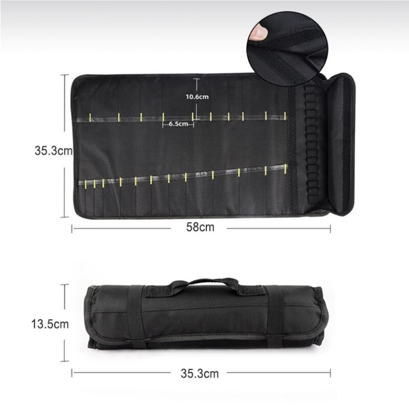 Sac à couteaux de chef Portable, sac en rouleau, sac de valise de cuisine, sac de rangement portable durable Funda Navaja