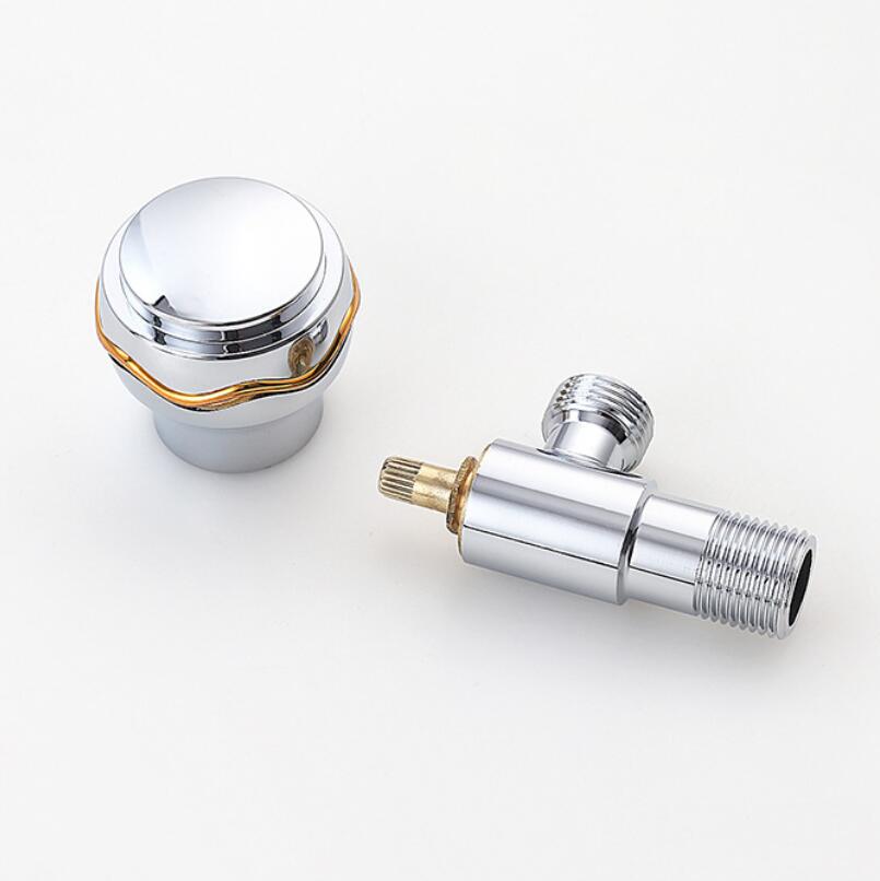 Stainless Steel Full Copper Core Triangle Valve Cold / Water Angle Valve Water Heater Inlet Valve Toilet Water Stop Valve