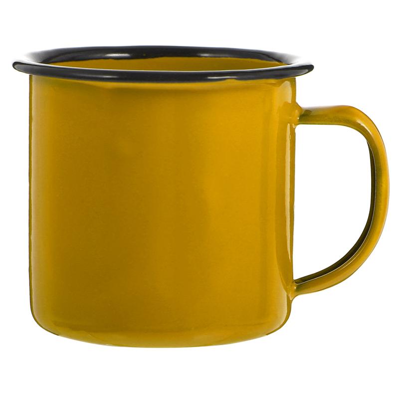Mini tasse à café Vintage en fer, Pot à eau, pour la maison, le Restaurant: Yellow