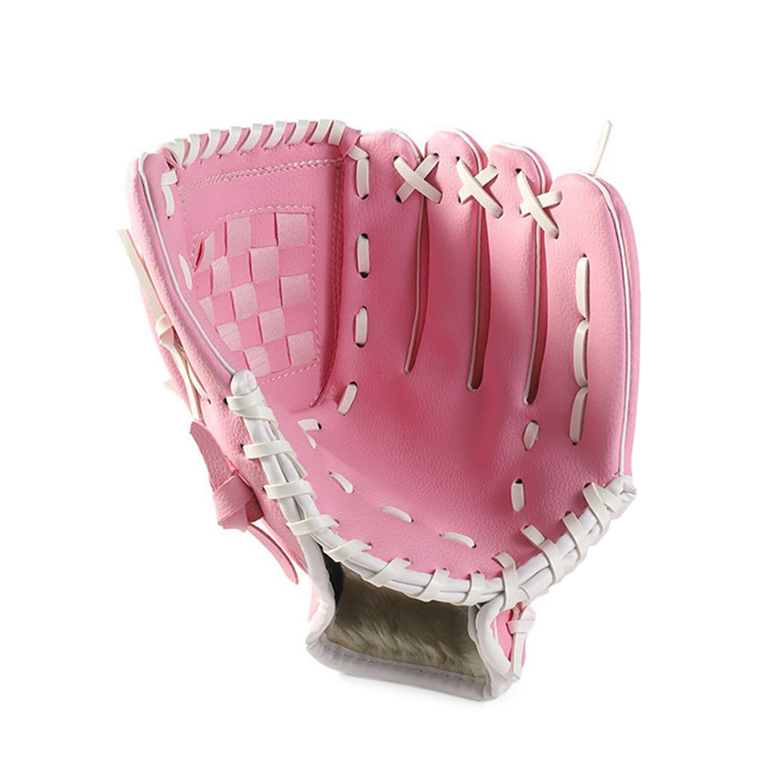 Al aire libre de Deportes de béisbol guantes 12.5in la práctica de softbol guante campo lanzador PU de equipo de entrenamiento: Pink 11.5in