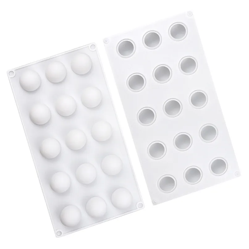 Siliconen chocoladevorm Silicon Ball Cakevormen 3D Halve bol Snoep Truffel Bakplaat 1 stuk