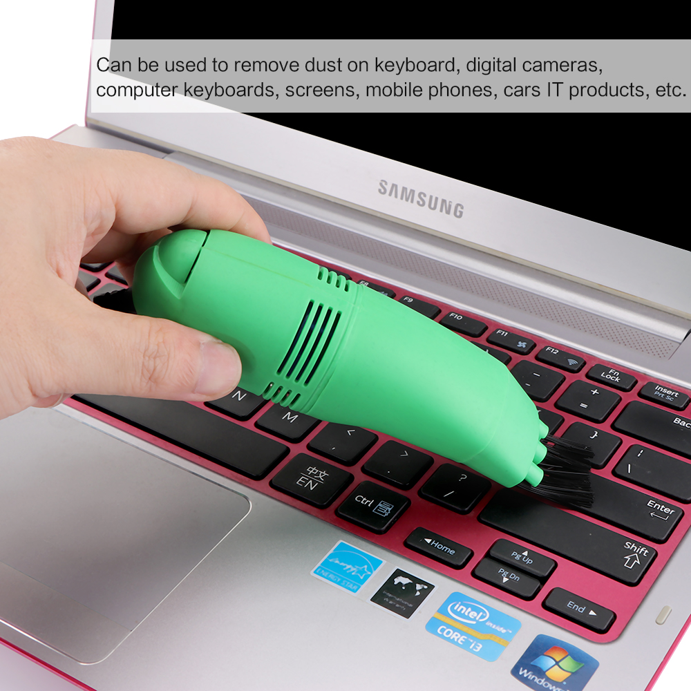 USB Cleaner Gadgets for Computer Vacuum Mini USB Keyboard Cleaner Laptop Brush Dust Cleaning Kit for PC Laptop Makeup Bag