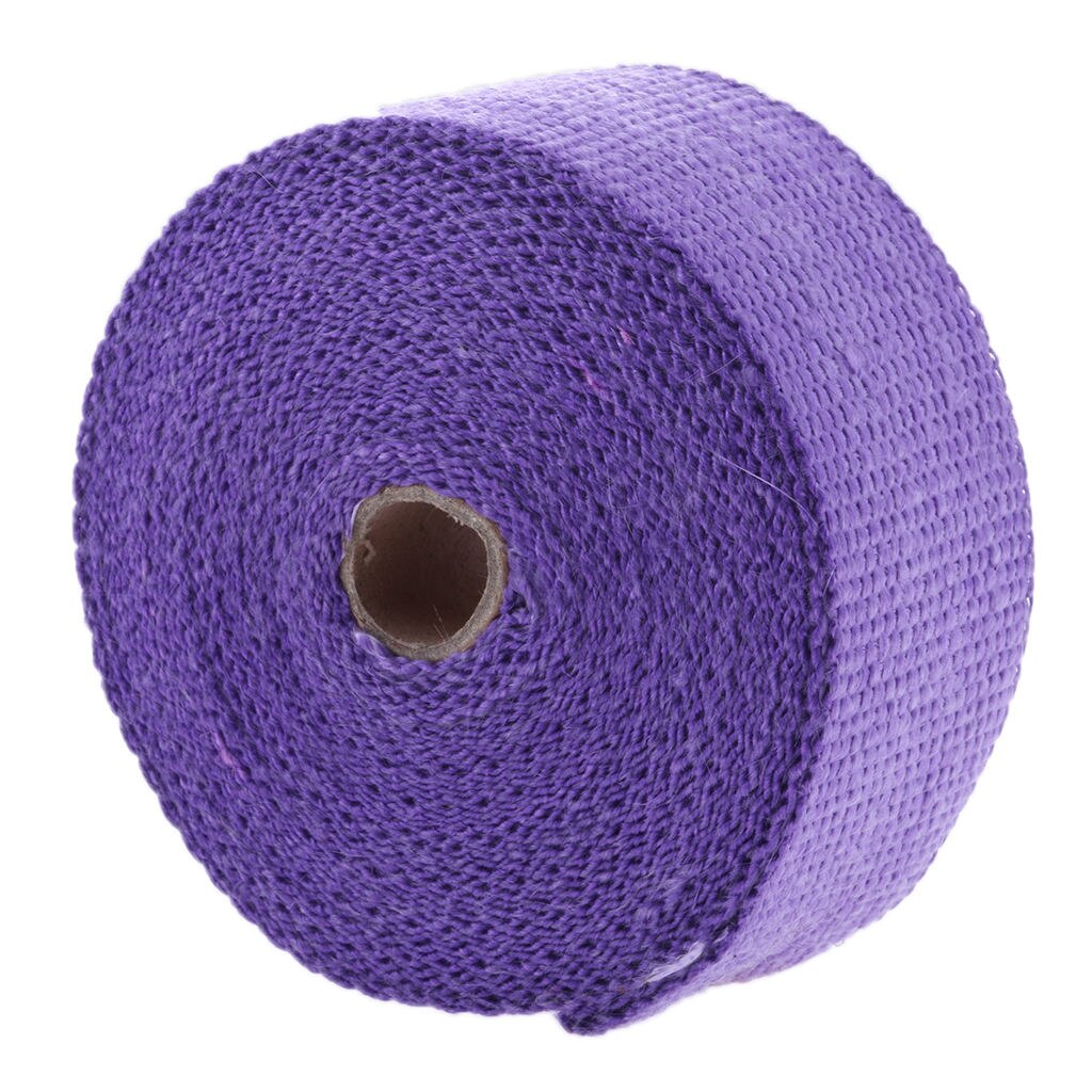 Purple Exhaust Heat Header Wrap Insulating Tape Manifold 10m×50mm