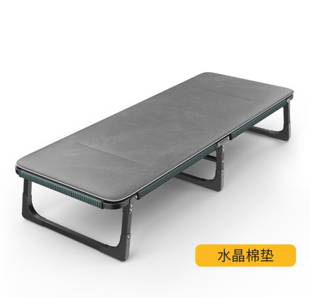 Home Simple Folding Bed Self-driving Travel Portable Camp Bed Office Lunch Break Beach Bed: 2