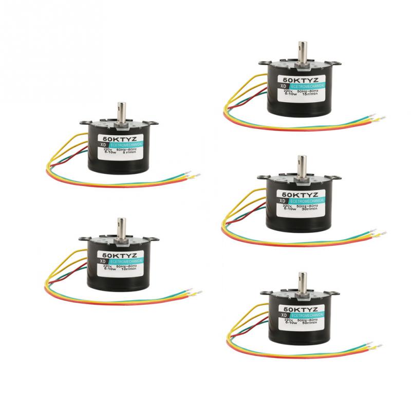 Ac synkronmotor ac-motor 220v 5-50 rpm miniatyr låghastighetsmotor stort kraftmoment synkronmotor cw/ccw