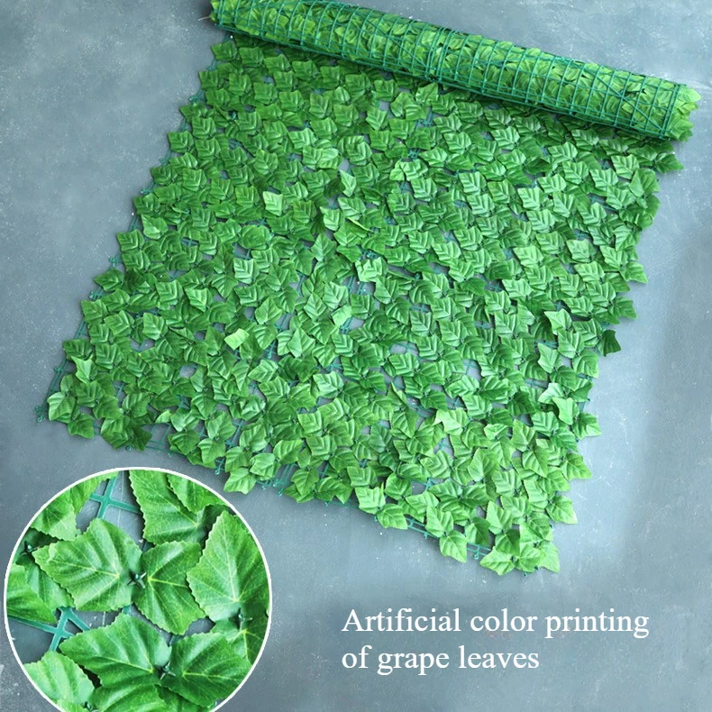 Artificial Hedge Fence Panel 0.5M/3M Green Privacy Screen Waterproof UV Protection Outdoor Garden Balcony Home Decoration: 3XL / LIGHT BLUE