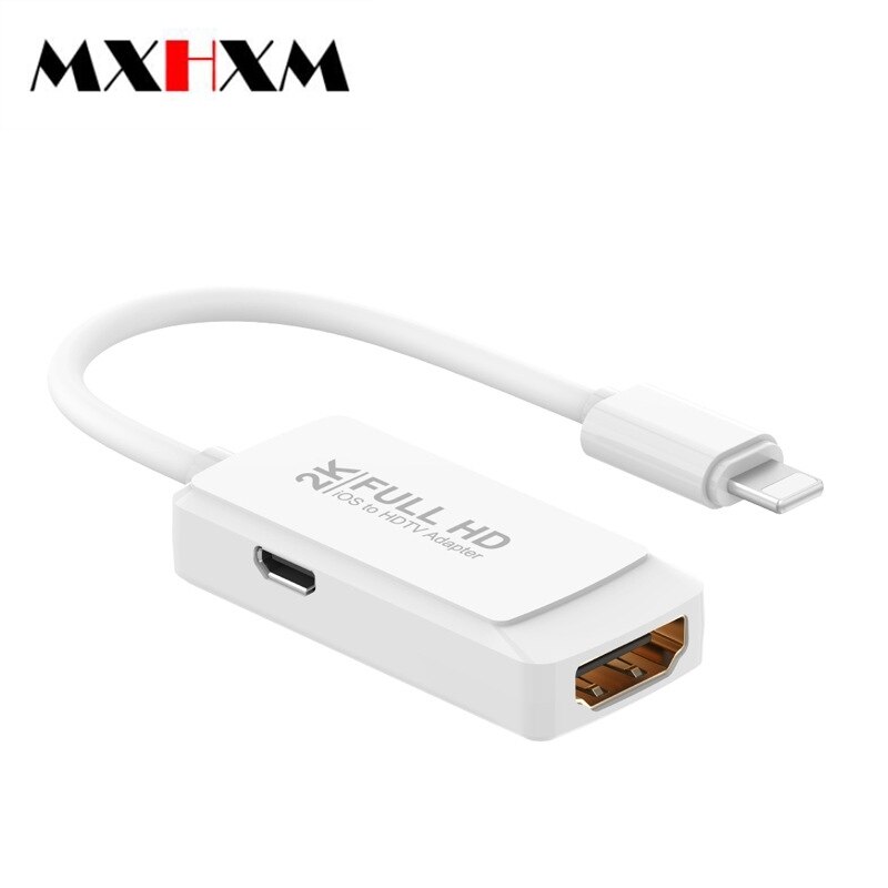 MXHXM – même écran avec téléphone portable HDMI vers grand écran HD, pour iPhone/iPad, compatible Ios13