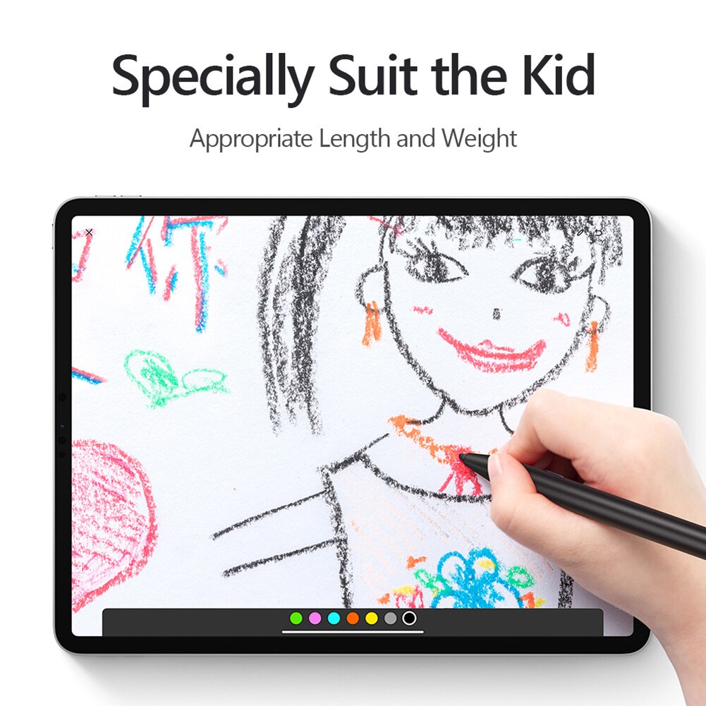 Capacitieve Scherm Stylus Pen Touch Smart Potlood Voor Ipad Air Mini 5 (Zwart)