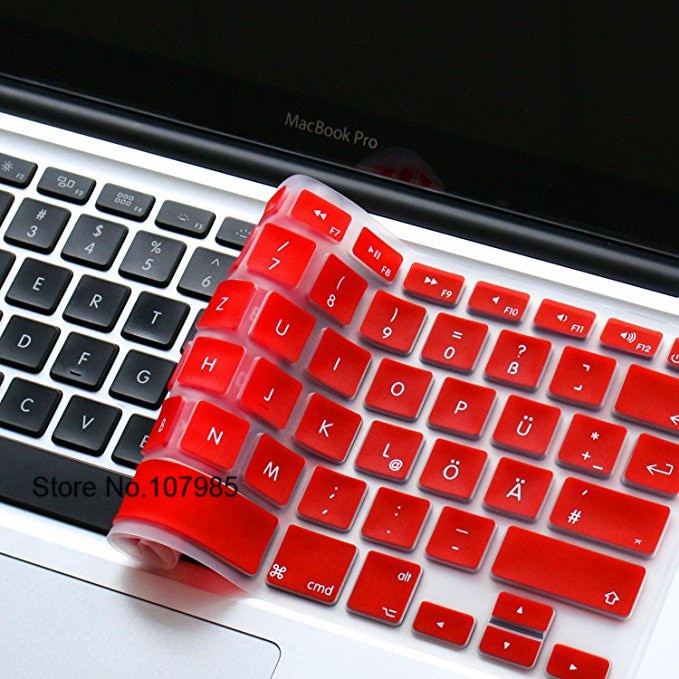 US Layout Duitse Letters Toetsenbord Beschermer Voor Macbook Air Pro Retina 13 &quot;15&quot; 17 &quot;Laptop Skin Covers voor Mac book 13 15 QWERTZ