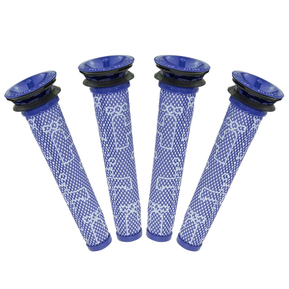 4 Pack Pre-Filters and 4 Pack HEPA Post-Filters Replacements Compatible Dyson V8 and V7 Cordless Vacuum Cleaners: 4pcs