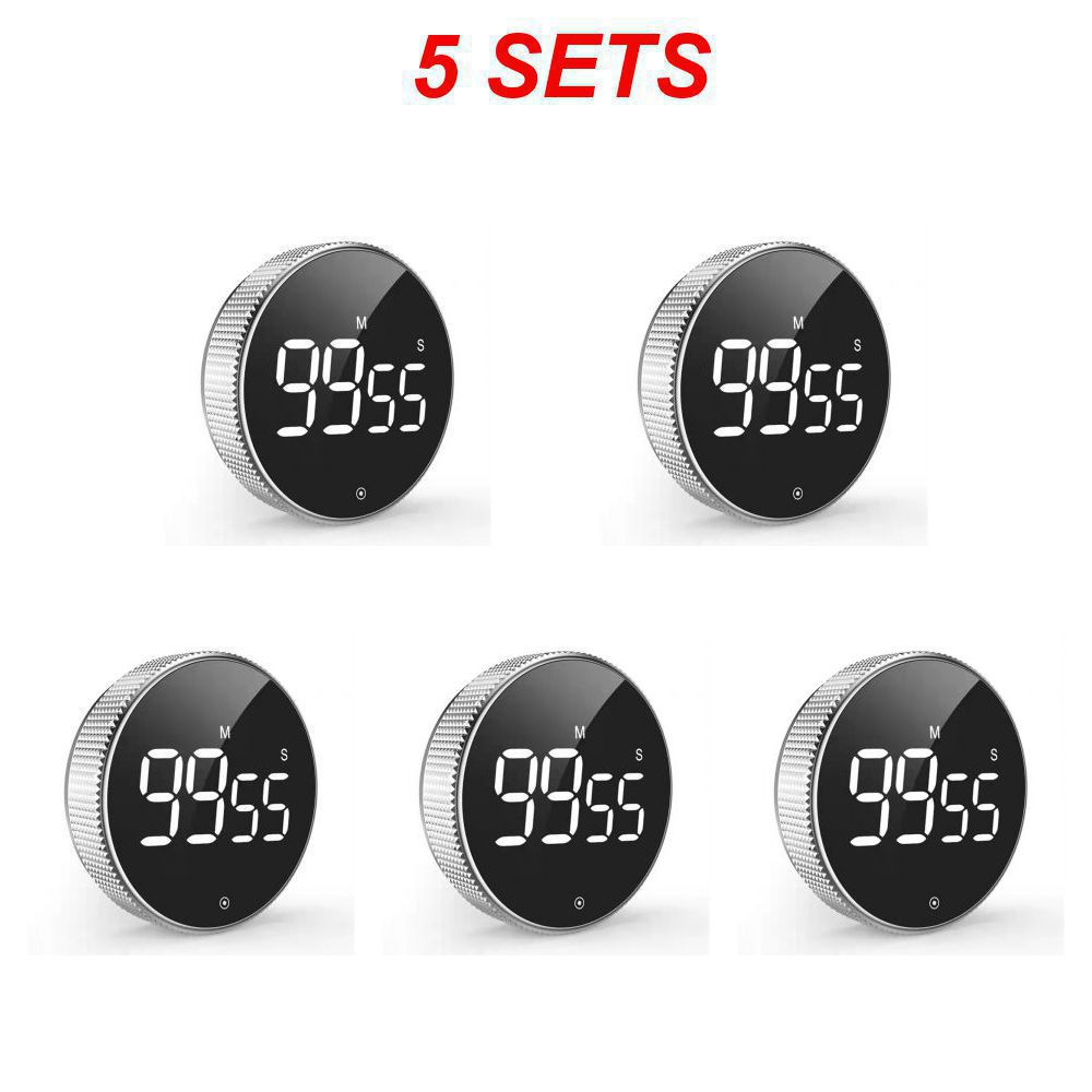 Minuterie de cuisine numérique LED, chronomètre d'étude, électronique magnétique, compte à rebours, horloge, rappel mécanique, alarme, Gadget de cuisine: Bleu