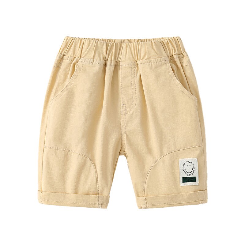 Short d'été en coton uni pour garçons, vêtements décontractés, à la , 3-8T